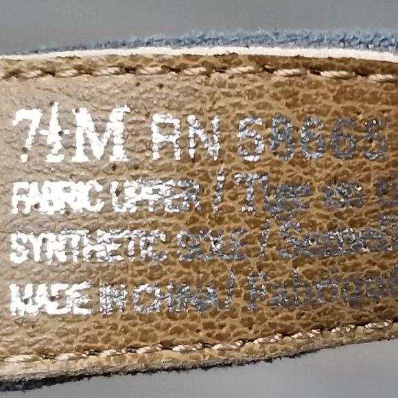 BP Summers Wedge Sandal, Blue-Grey, Womens Size 7.5 M - Picture 12 of 12